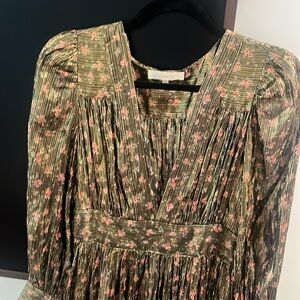 Loveshack fancy gold tone dress size 2